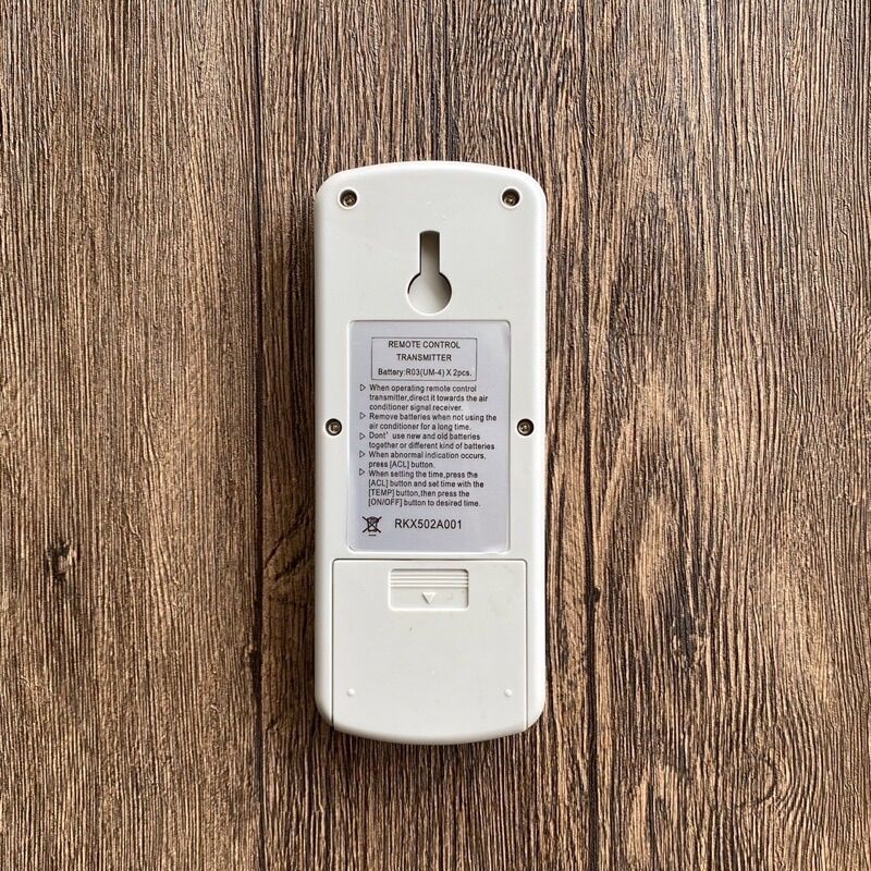 REMOTE máy lạnh MITSUBISHI thường xám ( tặng pin )