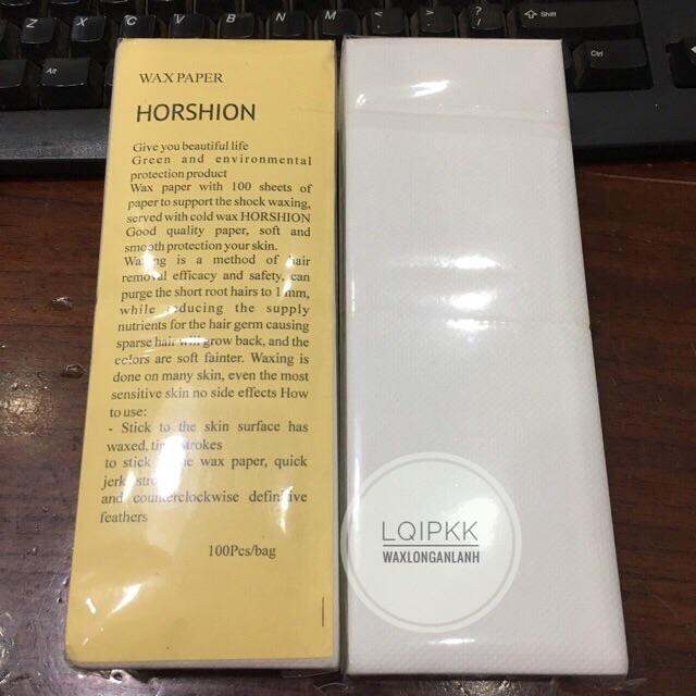 Set 50 - 100 Tờ Giấy Wax Lông Nhám