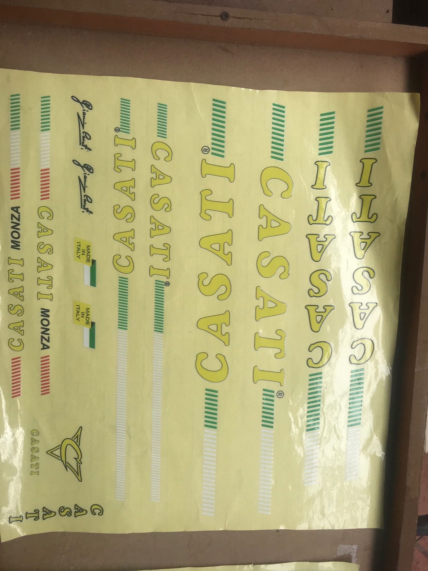 Decal xe đạp italy casati