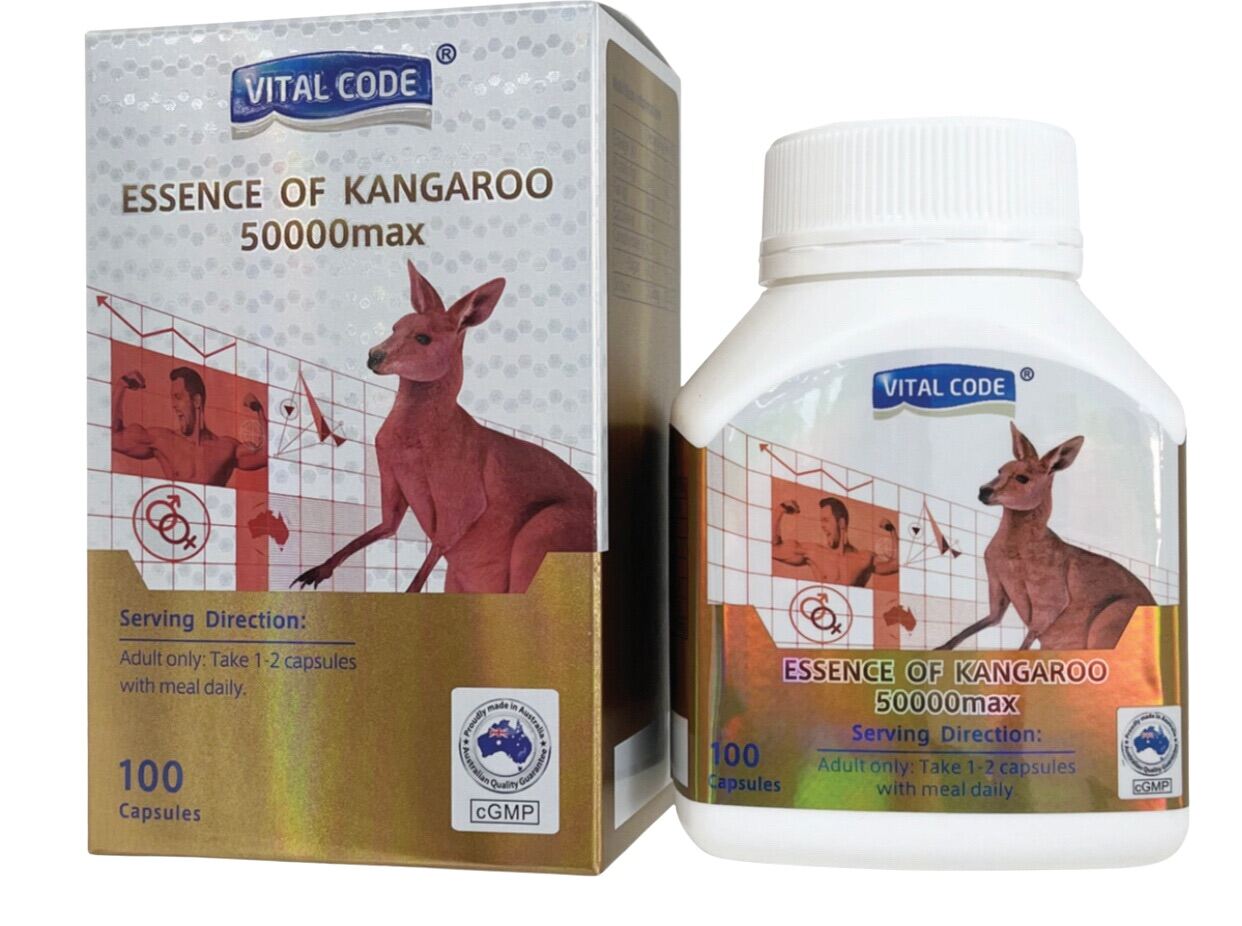 Viên uồng tăng cường sinh lý nam Vital code Kangaroo, hộp 100v