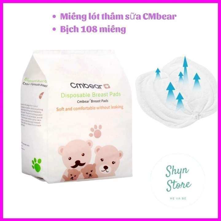 THẤM SỮA CMBEAR 108 MIẾNG CHO MẸ BỈM