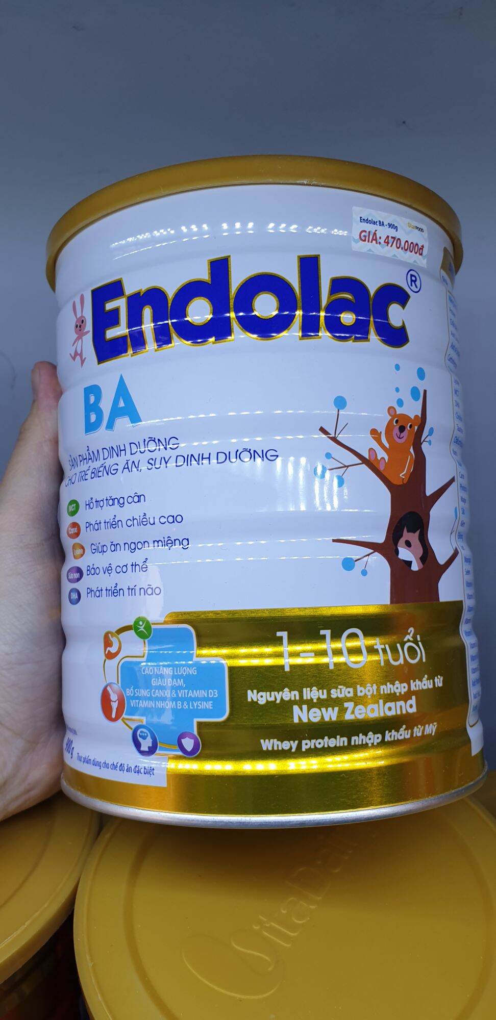 Sữa Endolac BA cho trẻ Biếng ăn (900g)