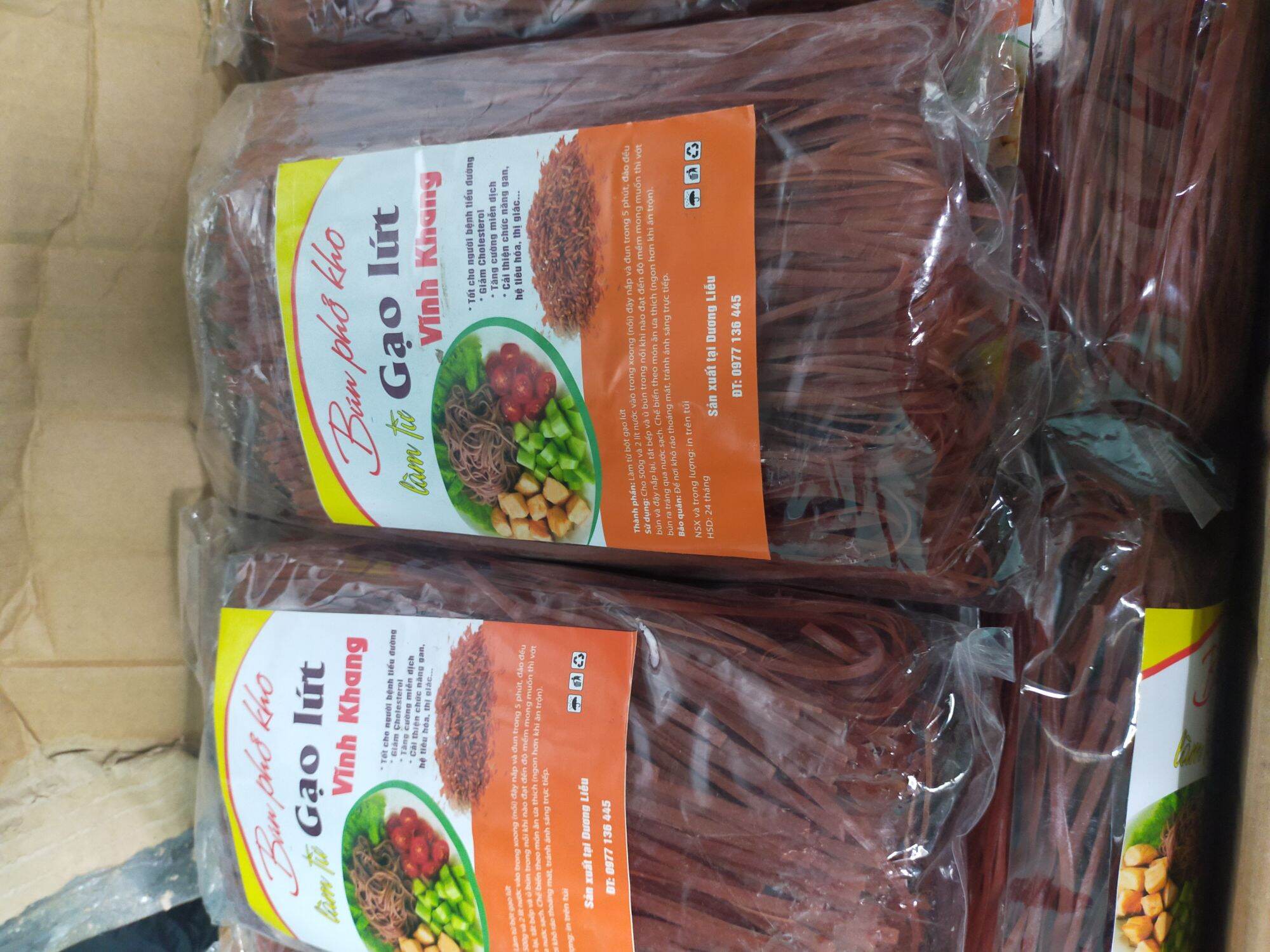 bún gạo lứt vĩnh khang túi 500g