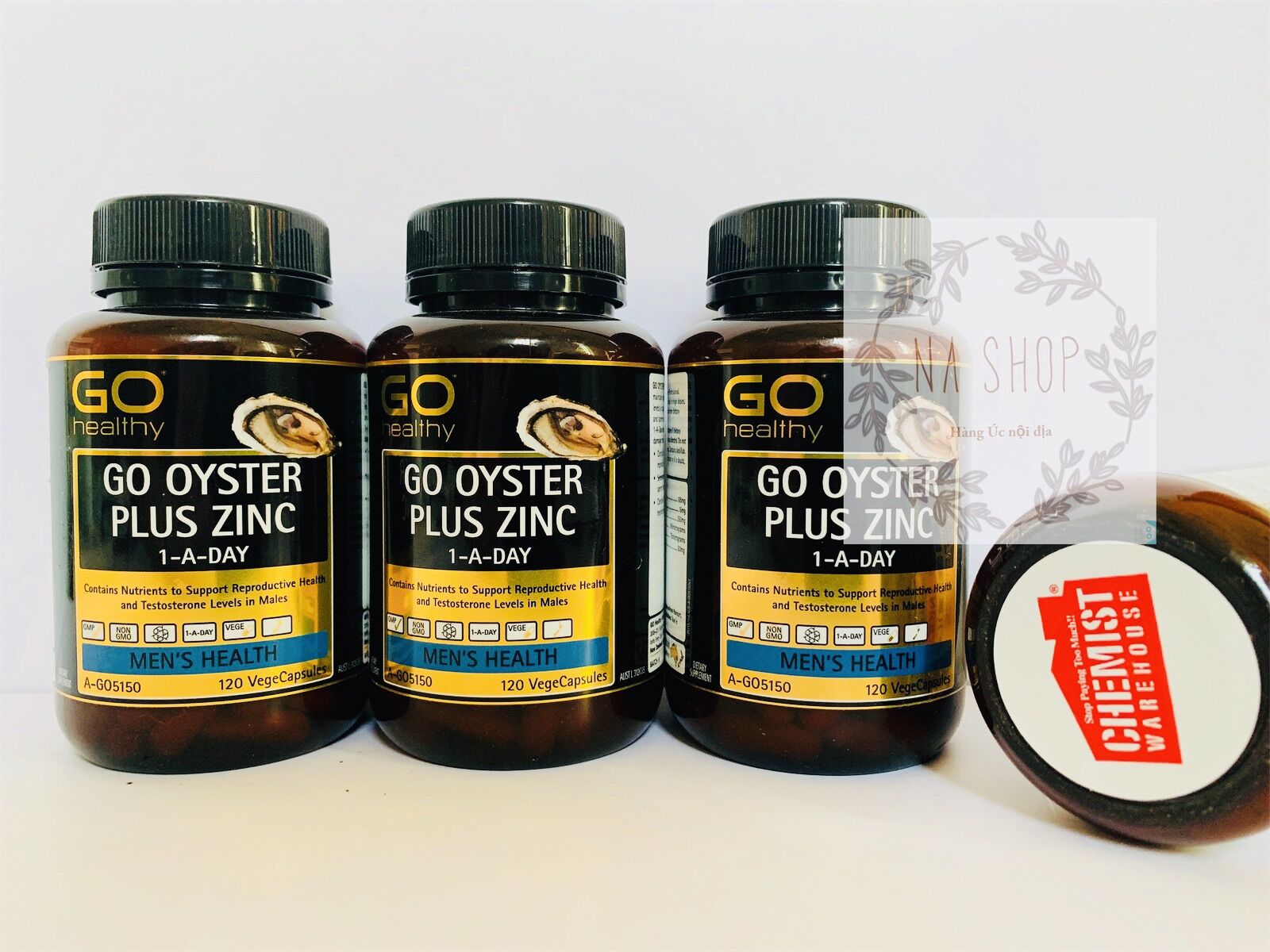 Tinh chất hàu go healthy go oyster plus zinc của úc 120 viên