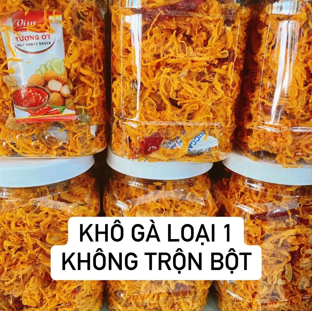 khô gà lá chanh 500g túi