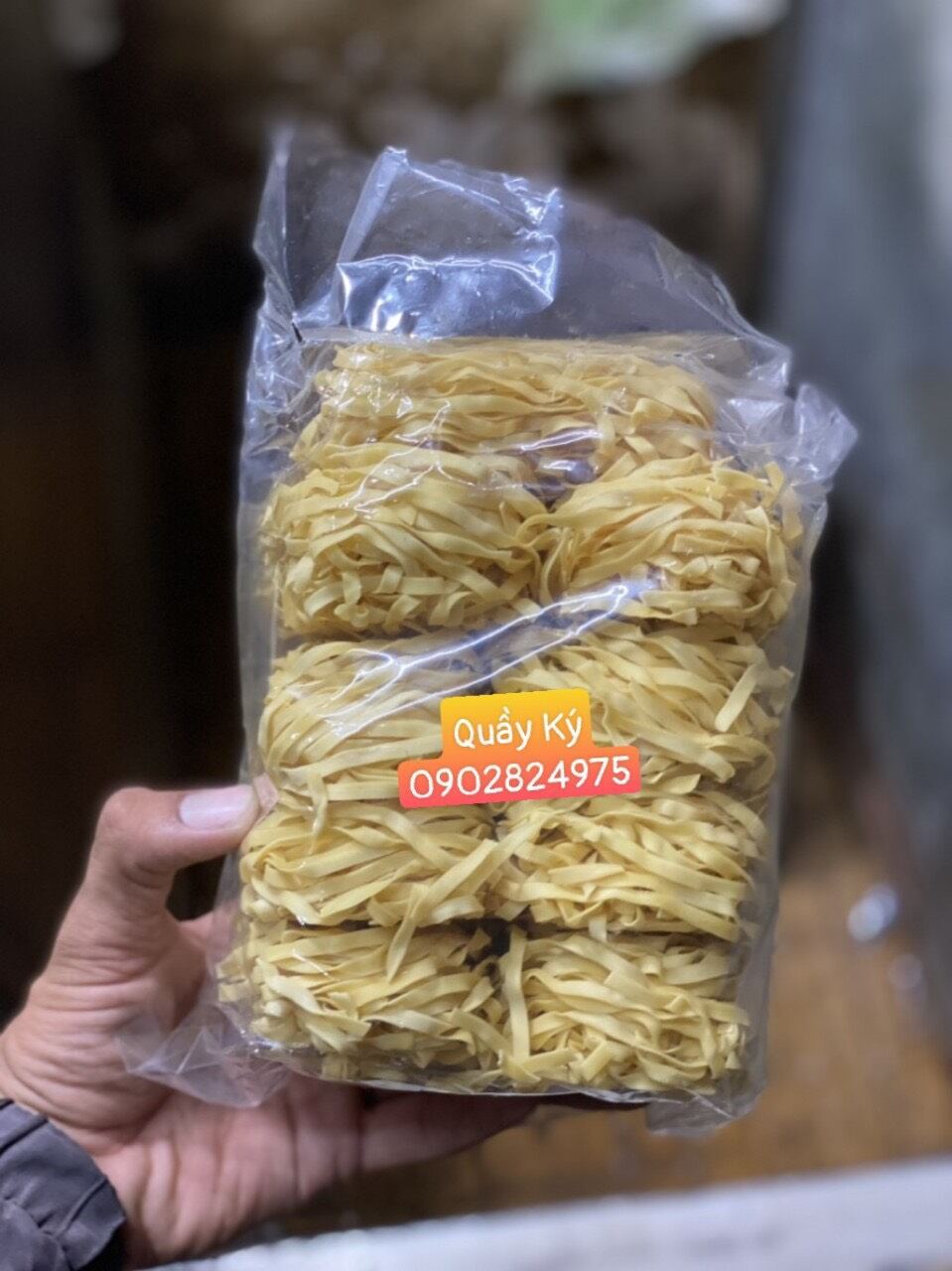 Mì hột gà đặc biệt Đức Ký 500gr sợi lớn