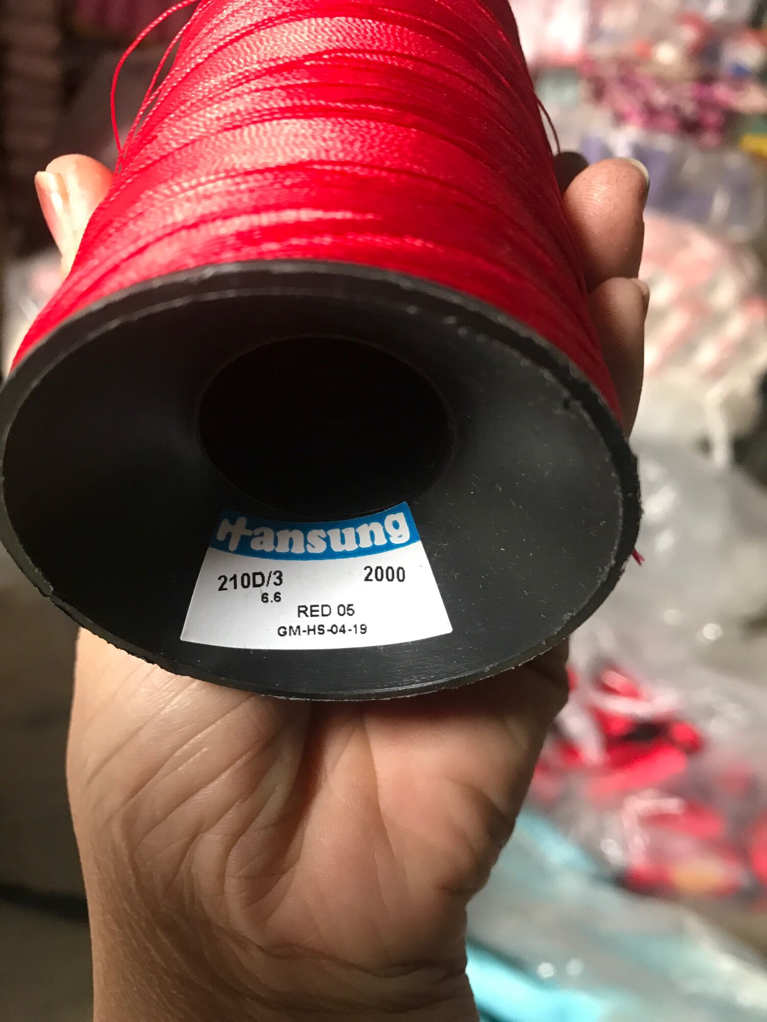 set 2 cuộn Chỉ dù nylon polyester 210D/3 ( 0,2mm) mỗi cuộn dài 2000m