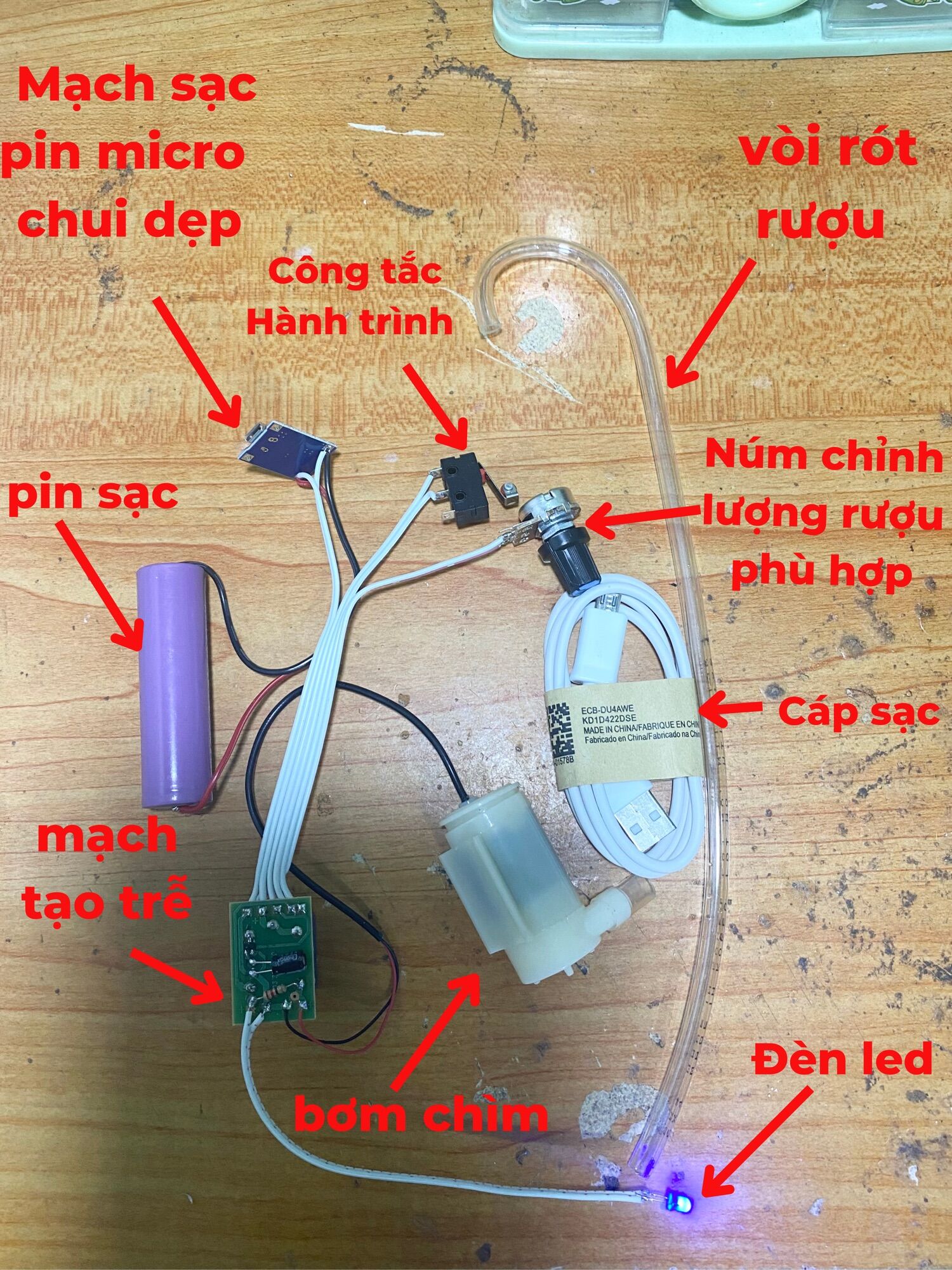 Automatic Wine Pouring Circuit Combo