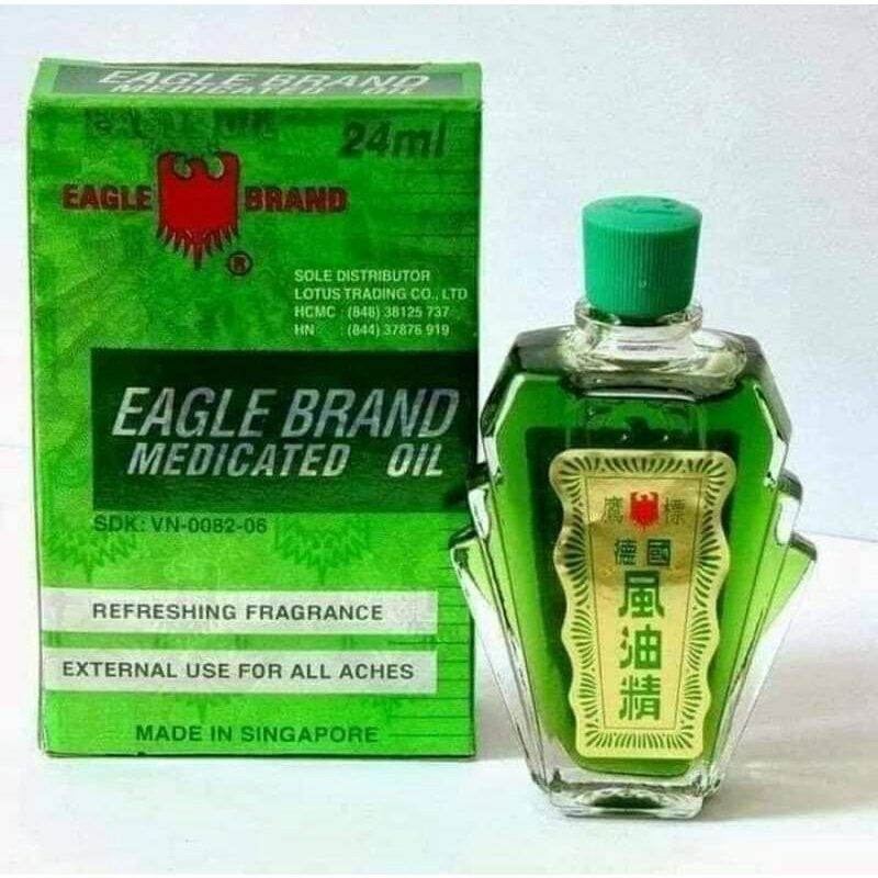 [HCM]Dầu gió xanh Singapore 2 nắp 24ml