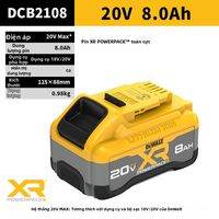 Pin lithium DeWalt 12V/18V/20V/60V sạc nhanh đa năng cho máy khoan điện và máy vặn vít