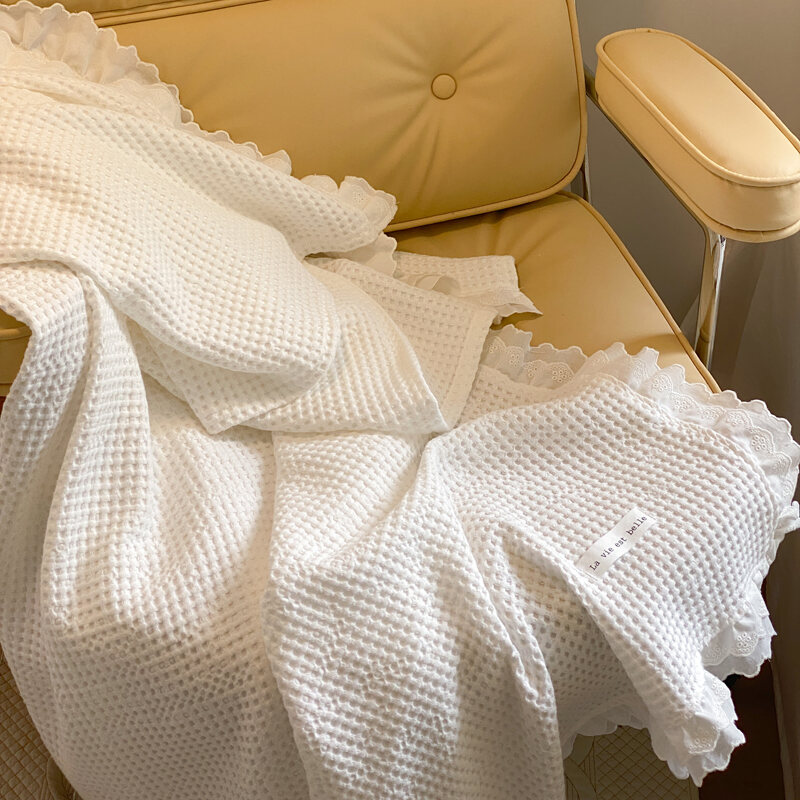 Chăn Đắp Sofa Cotton Kiểu Hàn Quốc Instagram Chăn Điều Hòa Một Người Vải