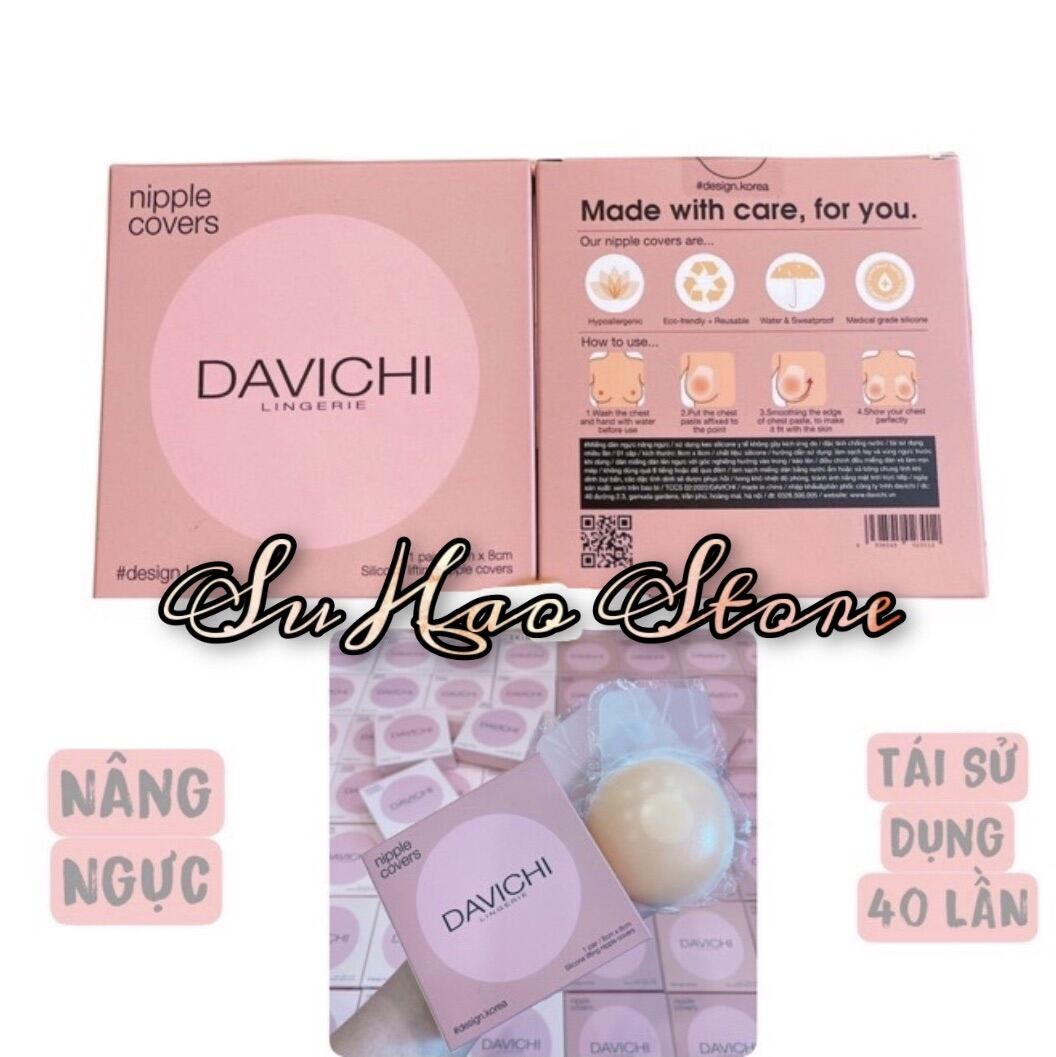 Hàng Cao Cấp - Miếng Dán Nâng Ngực DAVICHI Korea ( Hộp 2 Cặp)