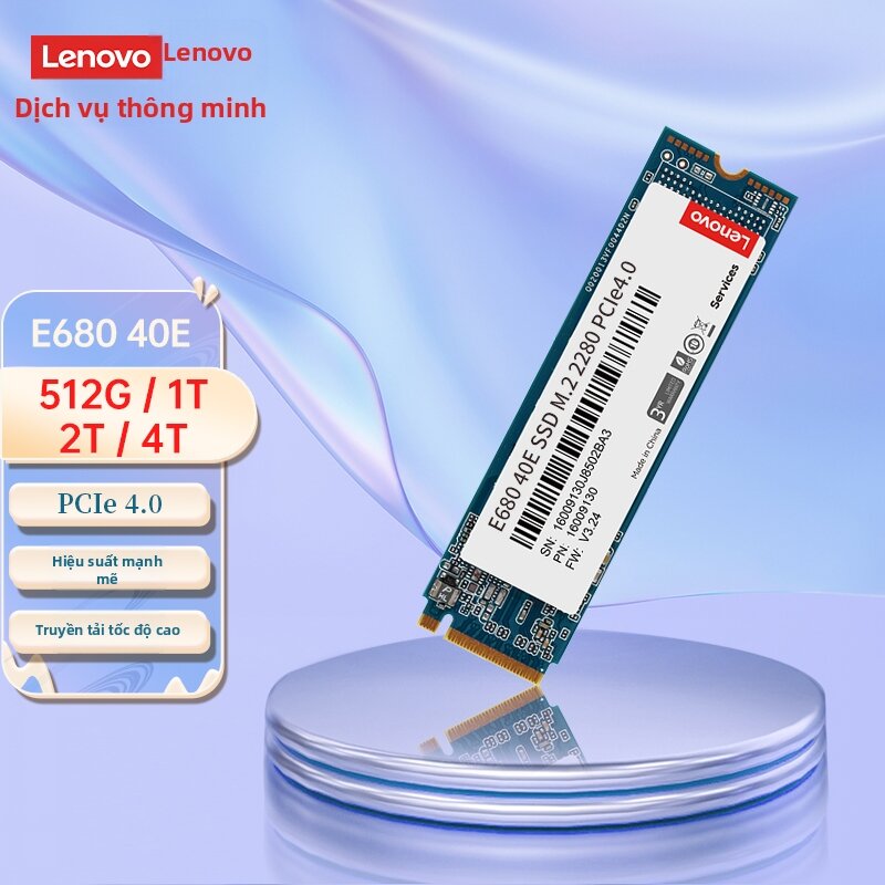 Lenovo | Gaming and eSports Compatible PCIe4.0 M.2 NVMe SSD Giá 5,525,000 Đồng*Miễn phí vận chuyển