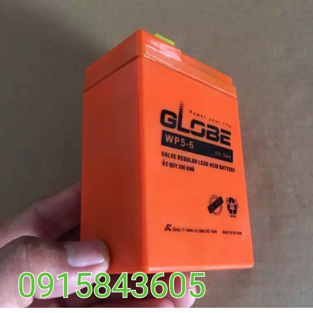 Ac quy quy kho 6V 5A h GLOB