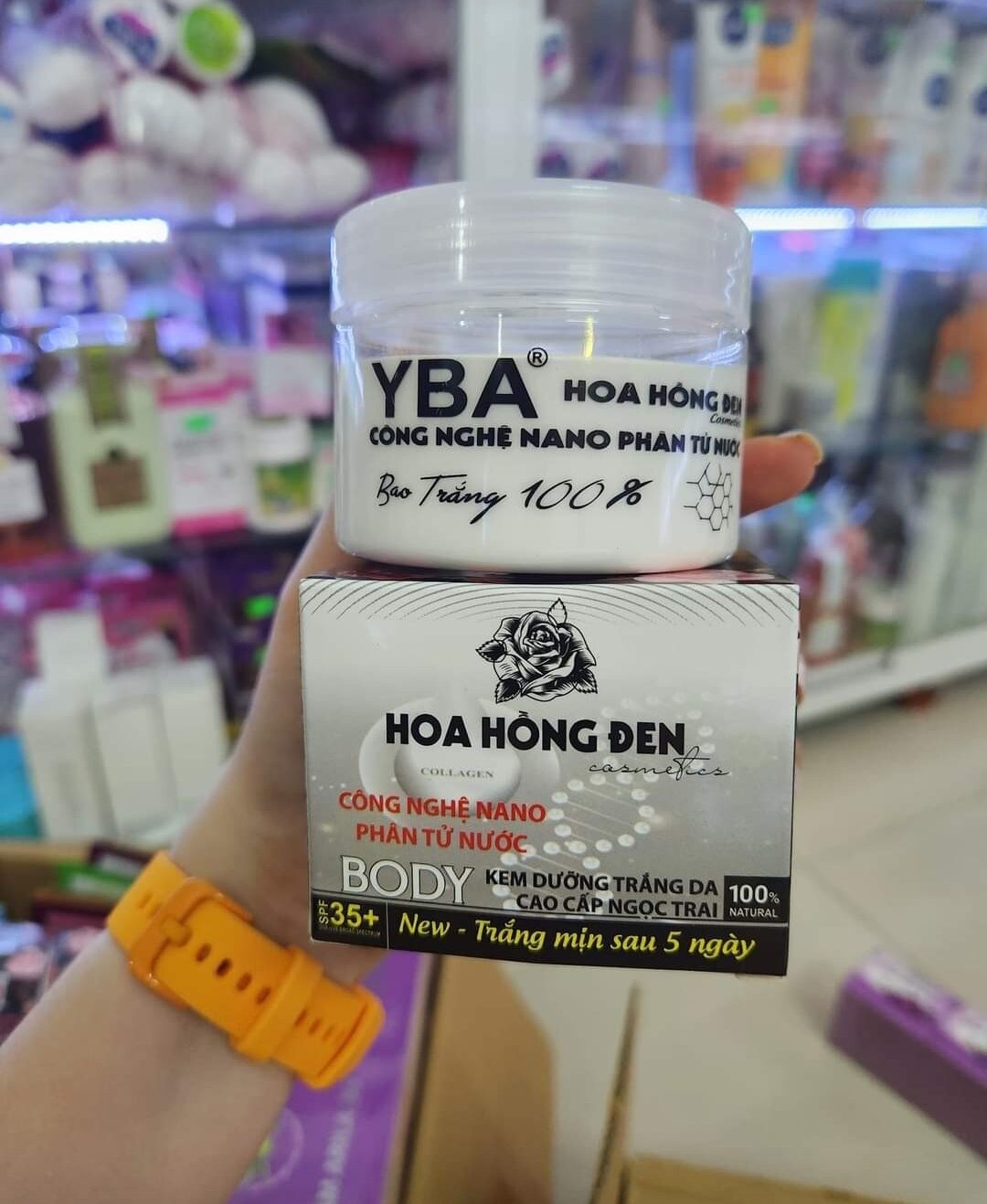 Kem kích trắng body yba 100g