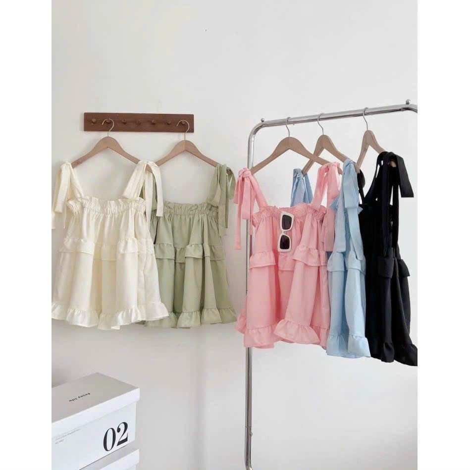 Áo Hai Dây Tầng Cột Dây Bèo