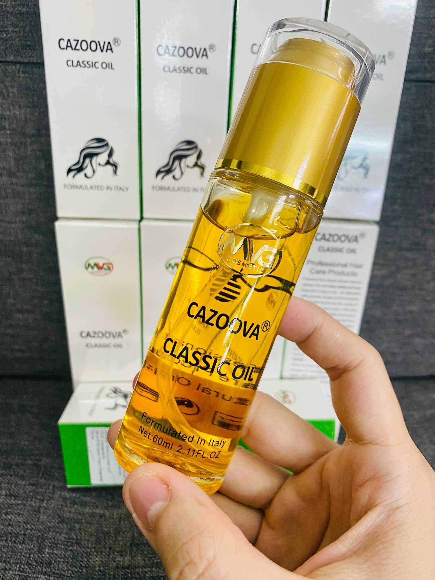 Tinh dầu dưỡng tóc Cazoova Classic Oil 60ml CHÍNH HÃNG chiết xuất từ hạt Macca!!!!