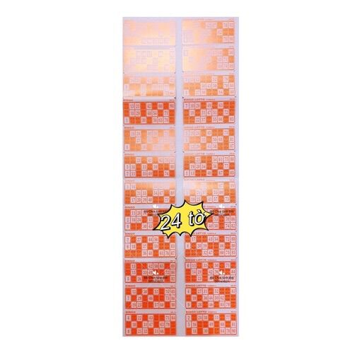 Phụ kiện giấy dò của lô tô quay - 24 lá