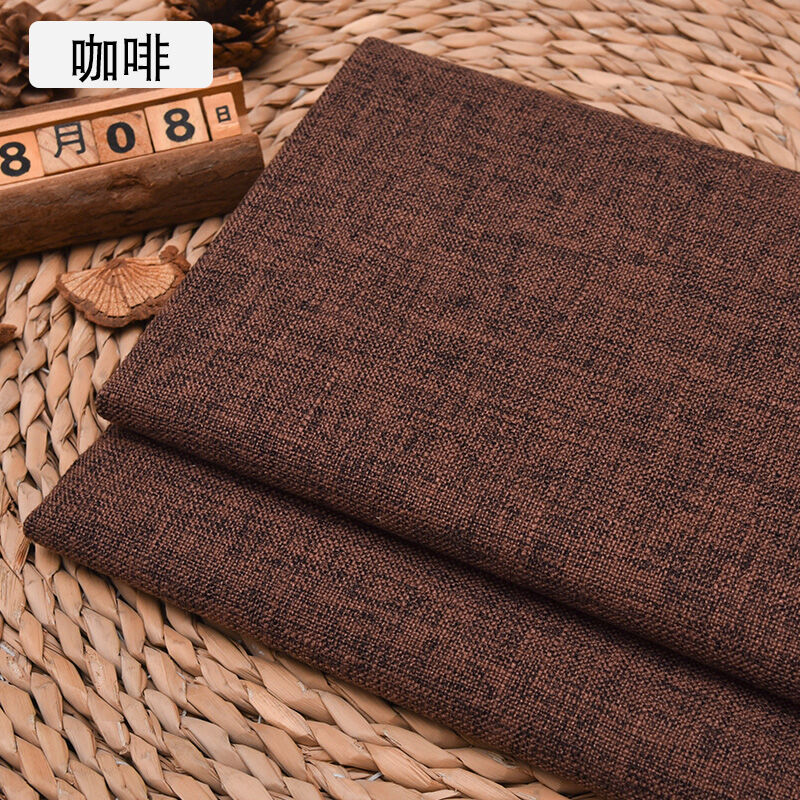 Vải sofa vải vải bố vải thô giả vải lanh cotton thô dày dặn gối ôm vải thô bọc cứng bọc mềm nền vải màu trơn