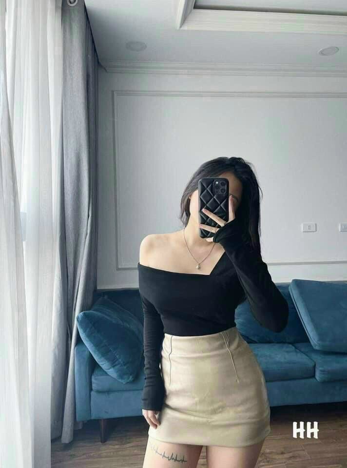 Áo croptop áo kiểu áo lệch vai from dưới 50kg