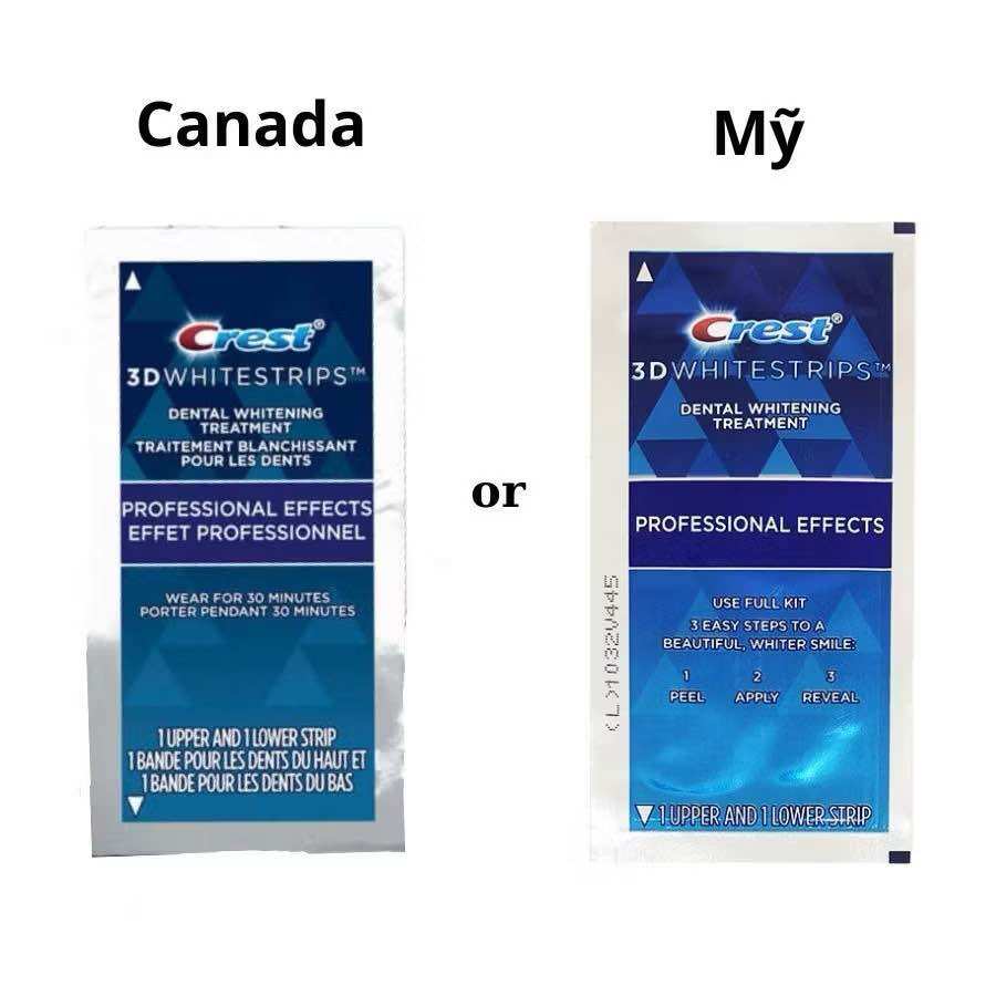 MIẾNG DÁN TRẮNG RĂNG CREST PROFESSIONAL EFFECTS [1 NGÀY/ 2 MIẾNG]