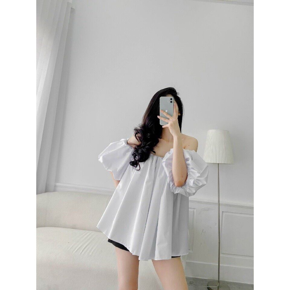 Áo bẹt vai giấu quần siêu xinh DG1