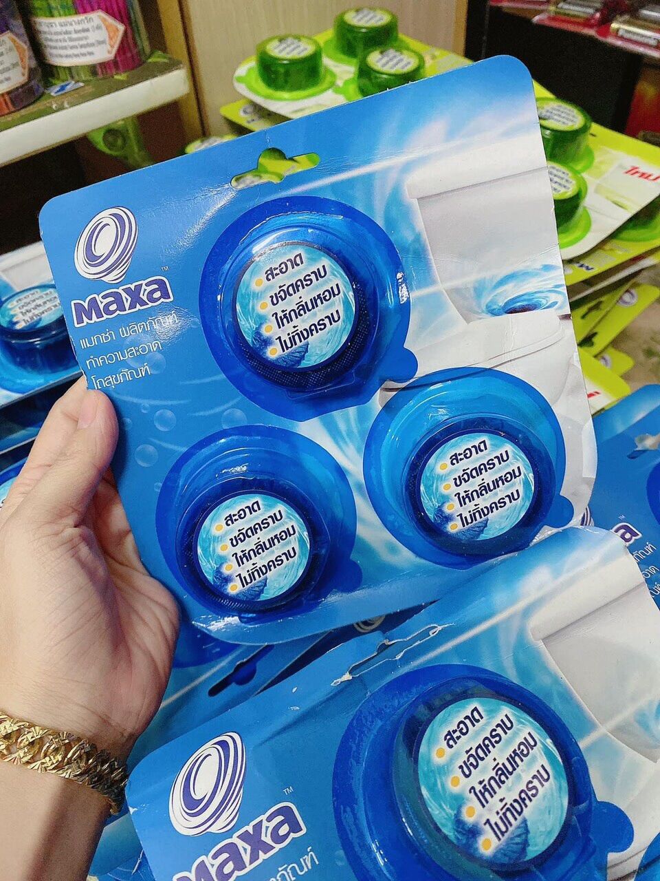Viên thả bồn cầu Thái lan vỉ 3 viên