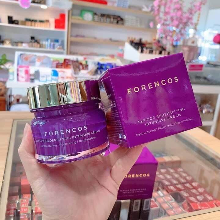 Kem dưỡng đêm frencoss tím peptide 50ml Hàn Quốc - dưỡng trắng nâng cơ chống nhăn cân bằng độ ẩm cho da se khít lỗ chân lông