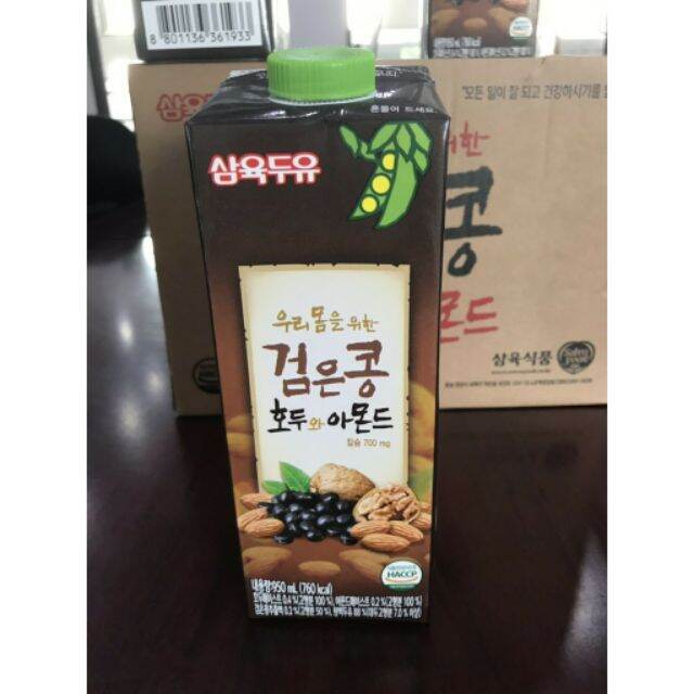 [Date: 18/05/2022] Sữa hạnh nhân óc chó đậu đen Hàn Quốc chai 950ml