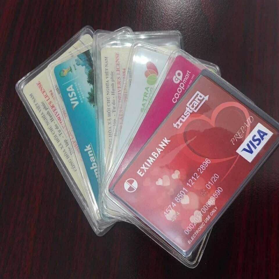 [HCM]Set 5 bọc đựng CCCD trong suốt dày dặn tiện lợi