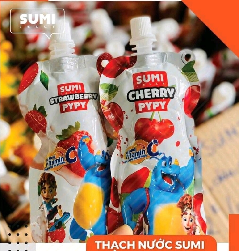 Thạch Sumi vị Dâu Tây  set 12 túi x 125g