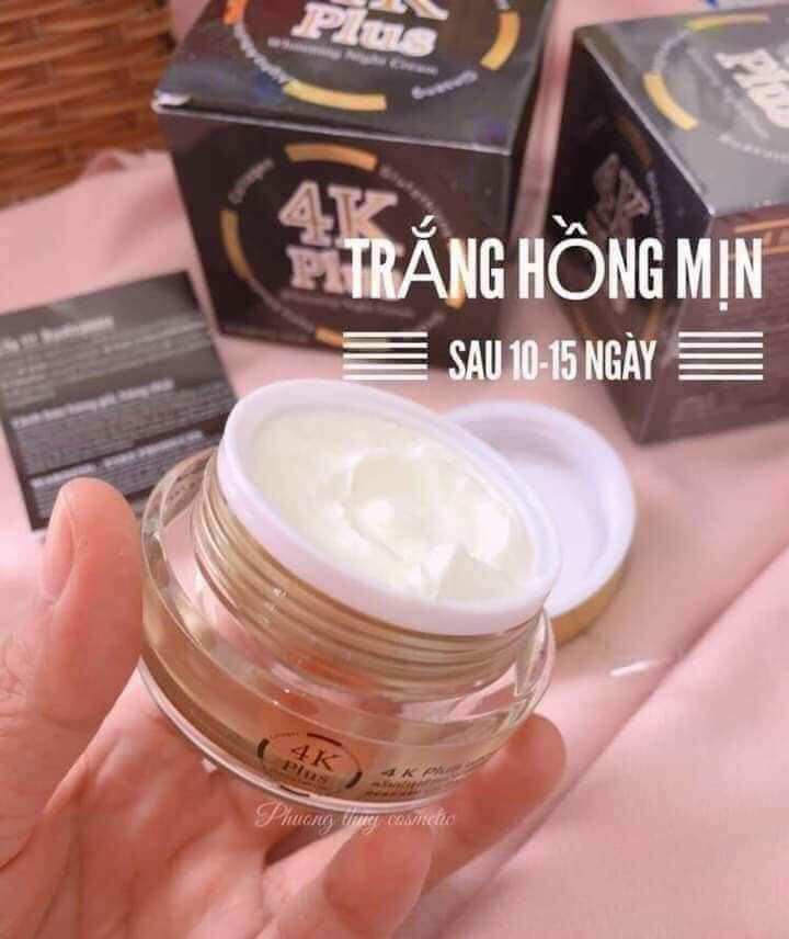 Kem Sâm  Dưỡng Trắng Da Ban Đêm 4K PLUS Thái Lan