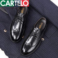 CARTELO | Giày Tây Derby Brogue Phong Cách Vintage dành cho Nam
