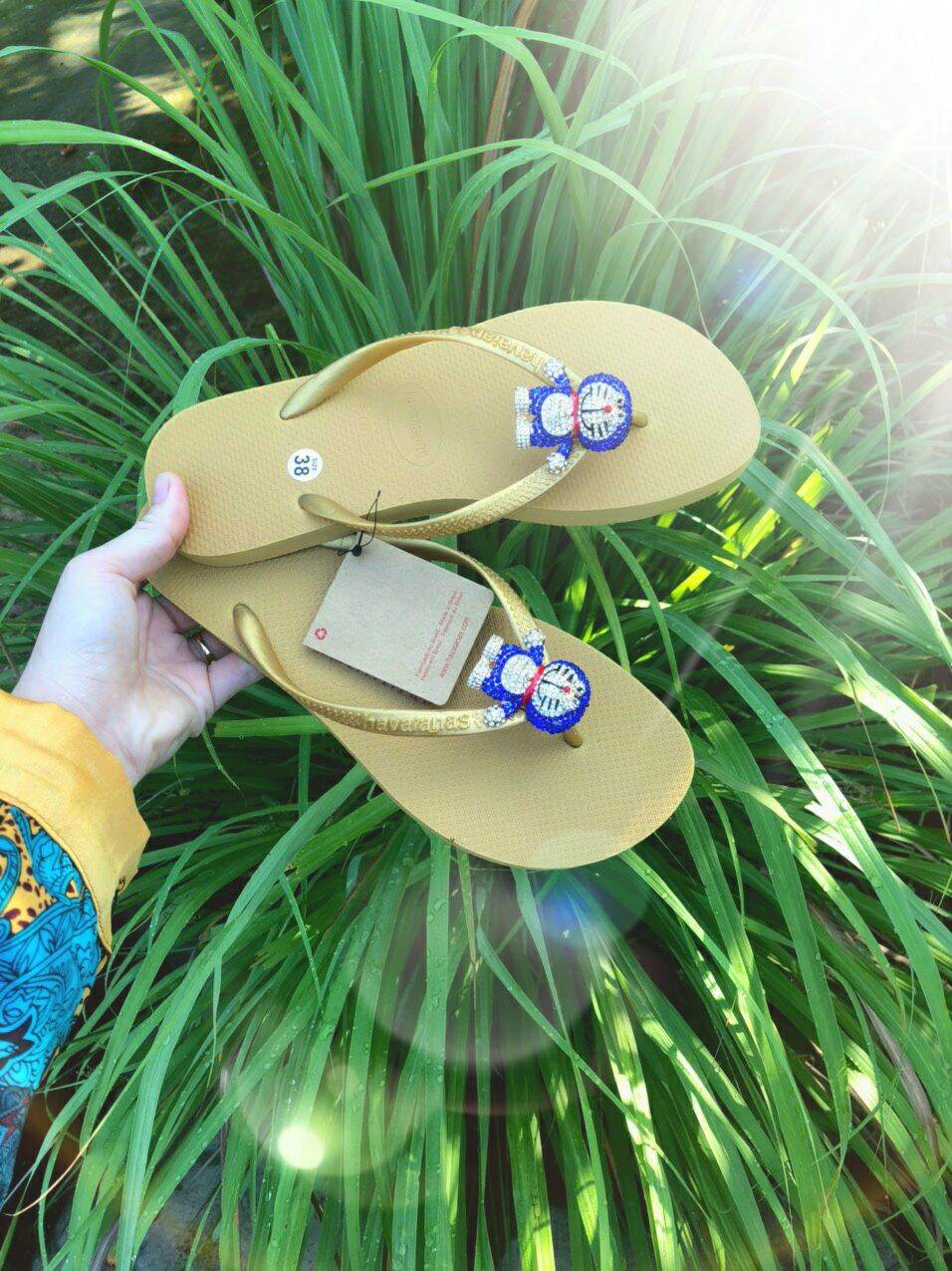 dép havaianas cao su mix charm đoremon