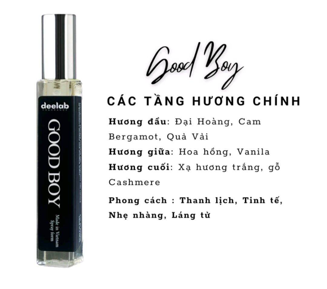 Nước Hoa Nam Dạng Xịt Deelab Nhẹ nhàng Lãng tử Phong Trần Gây thương nhớ - Dạng xịt 10ml