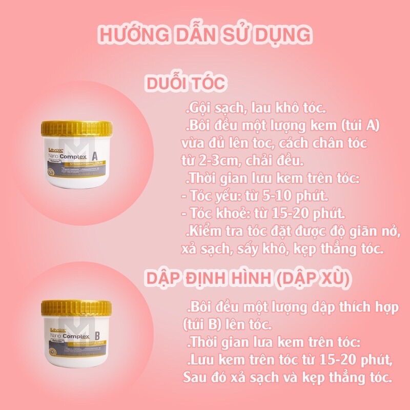 Thuốc Duỗi Tóc Tại Nhà Phục Hồi Tóc Lavox 150ml*2