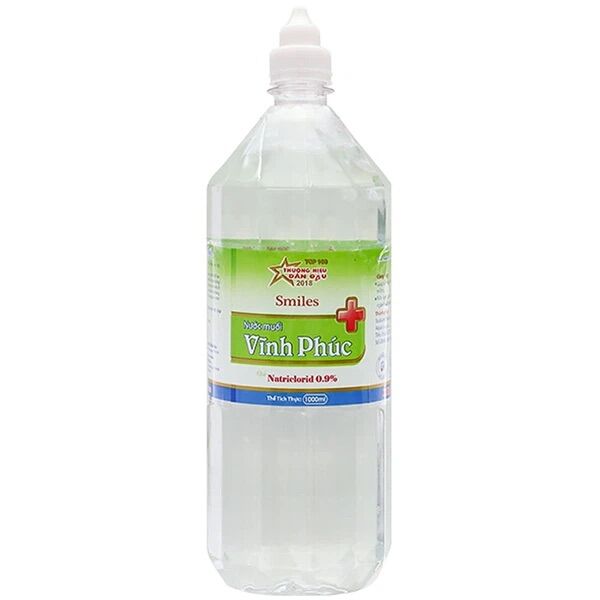 Nước muối vĩnh phúc natri clorid 0,9% 1000ml