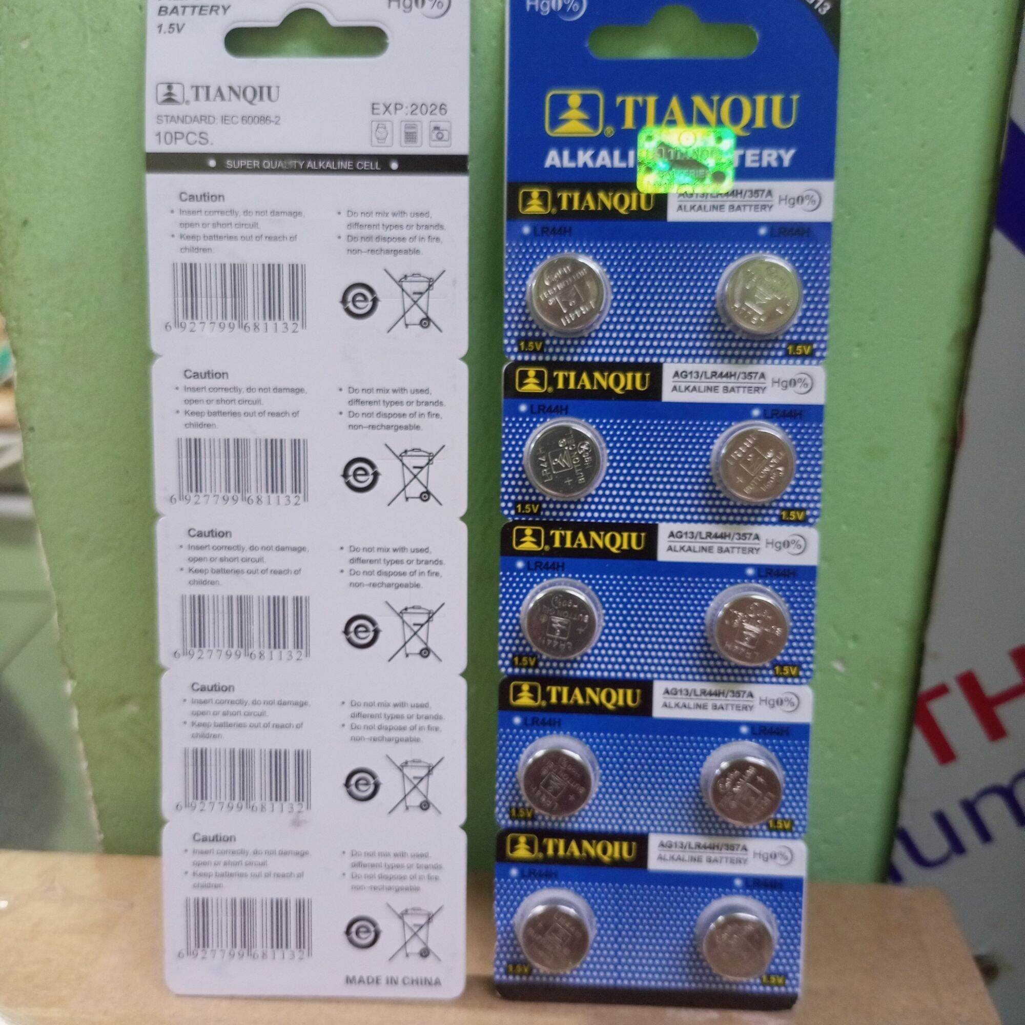 Pin cúc áo AG13 LR44 vỉ 10 viên
