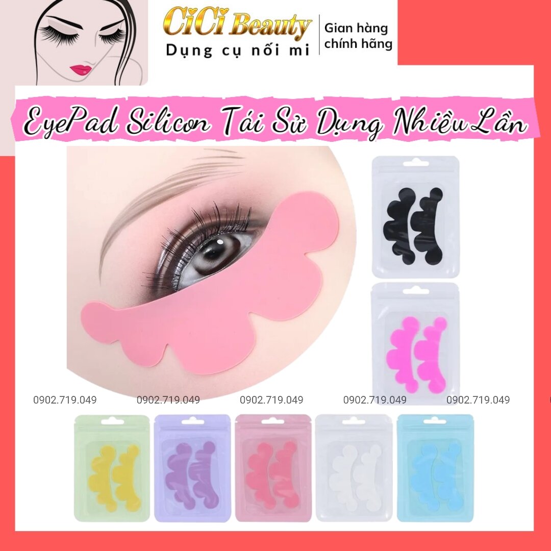 EyePad Silicon Đám Mây_Miếng dán mi dưới nối mi & uốn mi tái sử dụng