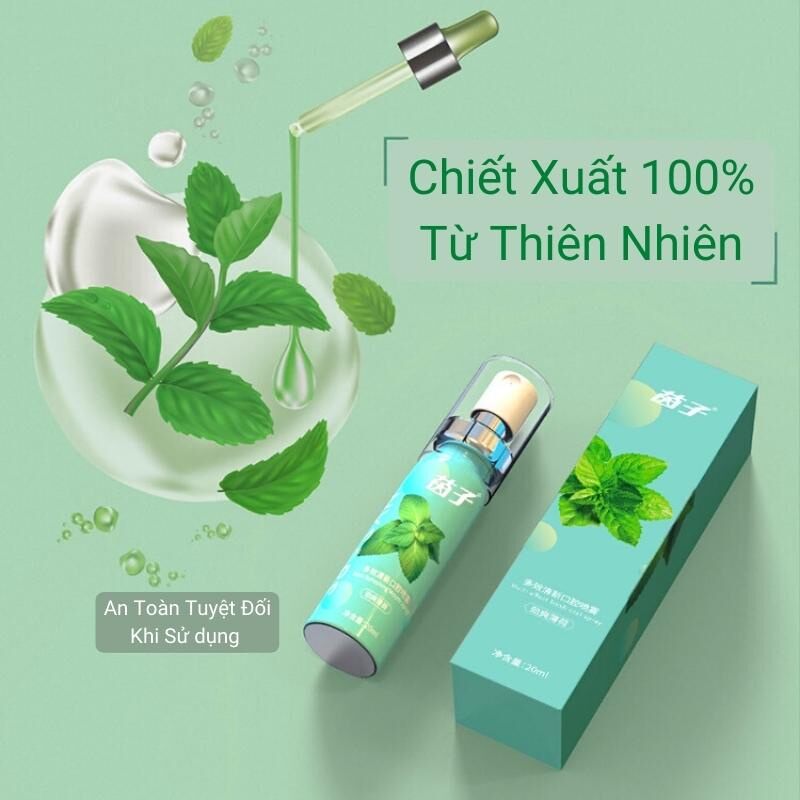 Xịt thơm miệng Heyxi hương đào  thơm mát,