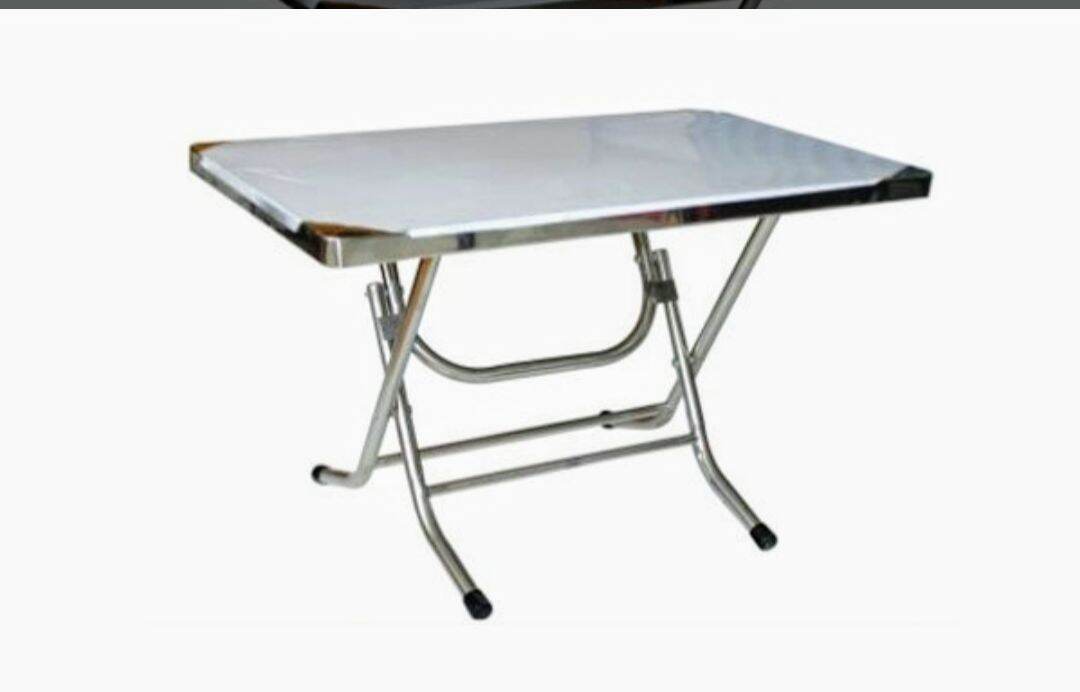 Bàn Inox Xếp Gọn Cao 54 cm ( 100% Inox )