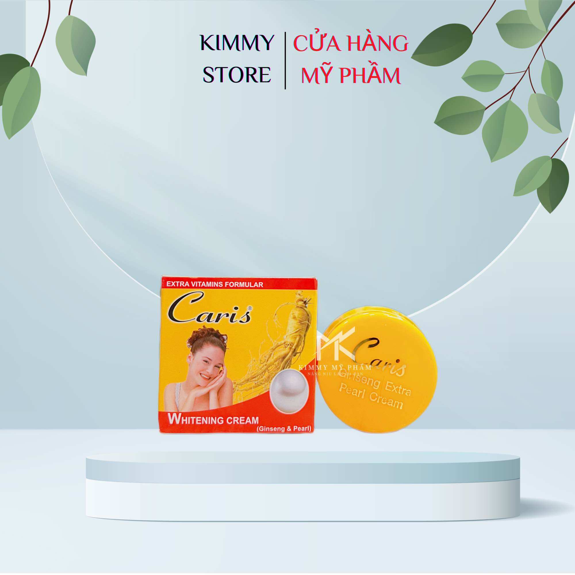 Lẻ hộp kem dưỡng trắng da caris sâm - gingsen & pearl whitening cream