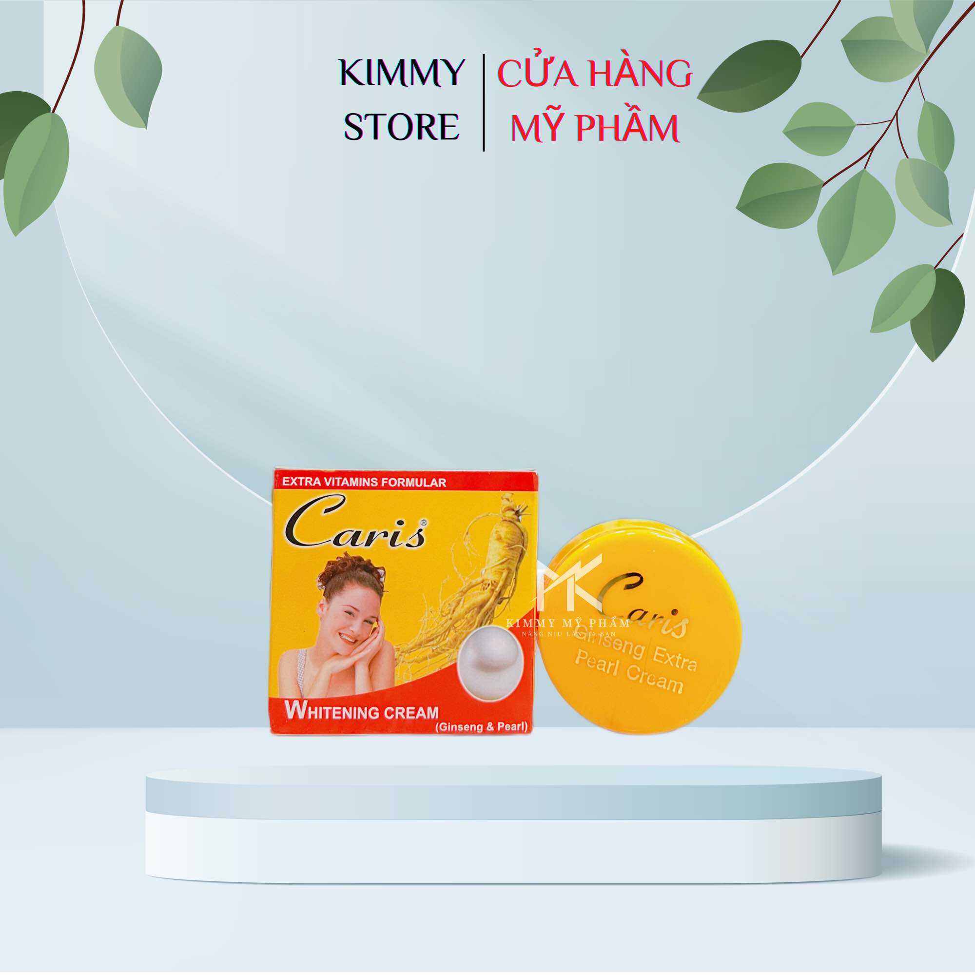 Lẻ hộp kem dưỡng trắng da caris sâm - gingsen & pearl whitening cream