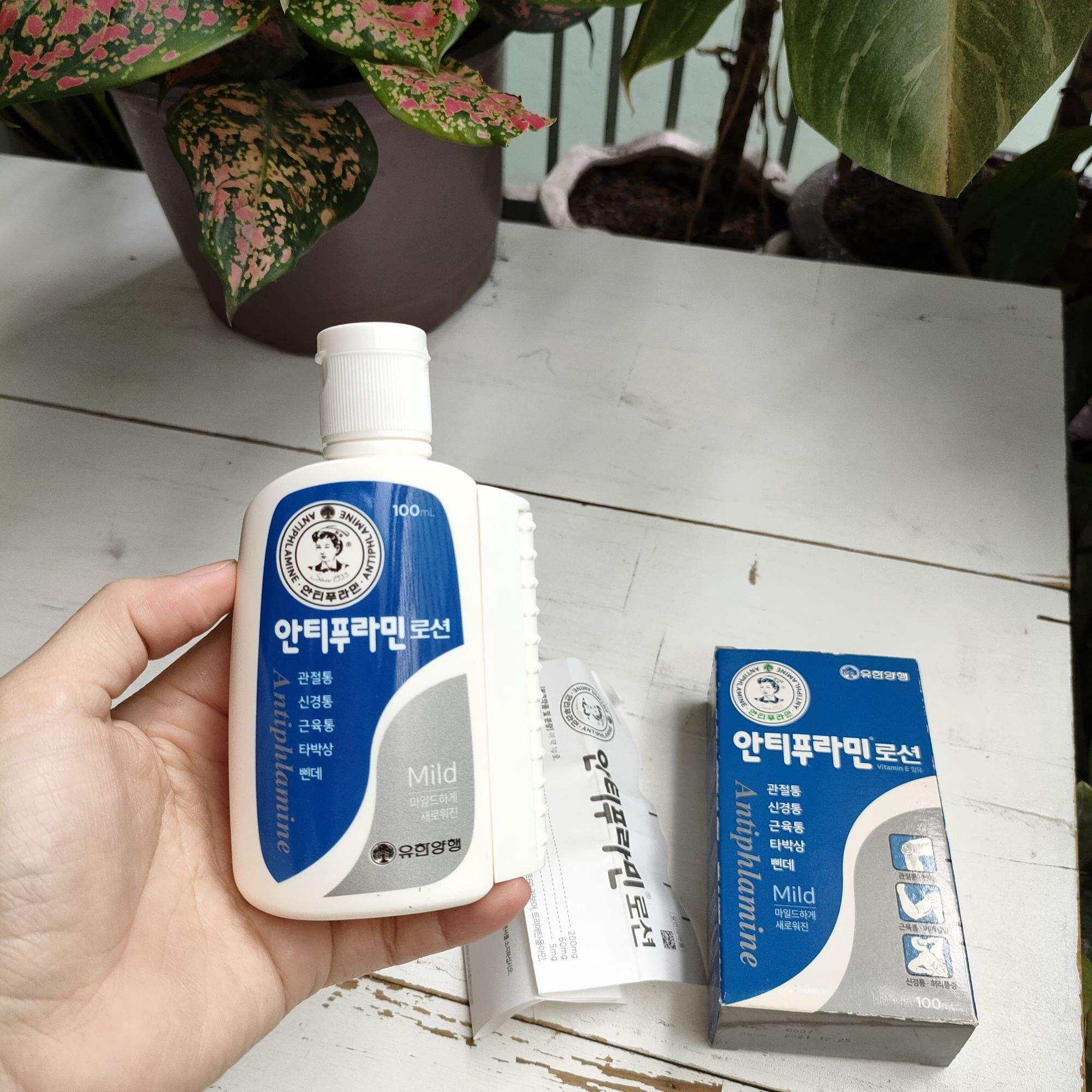 Dầu nóng xoa bóp hàn quốc Antiphlamine Mild 100ml- Màu xanh