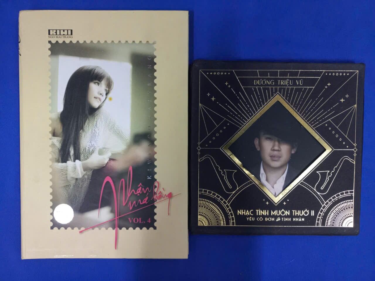 Combo 2 album đĩa CD gốc nhạc Việt (đĩa mới chưa sử dụng), âm thanh rất hay.