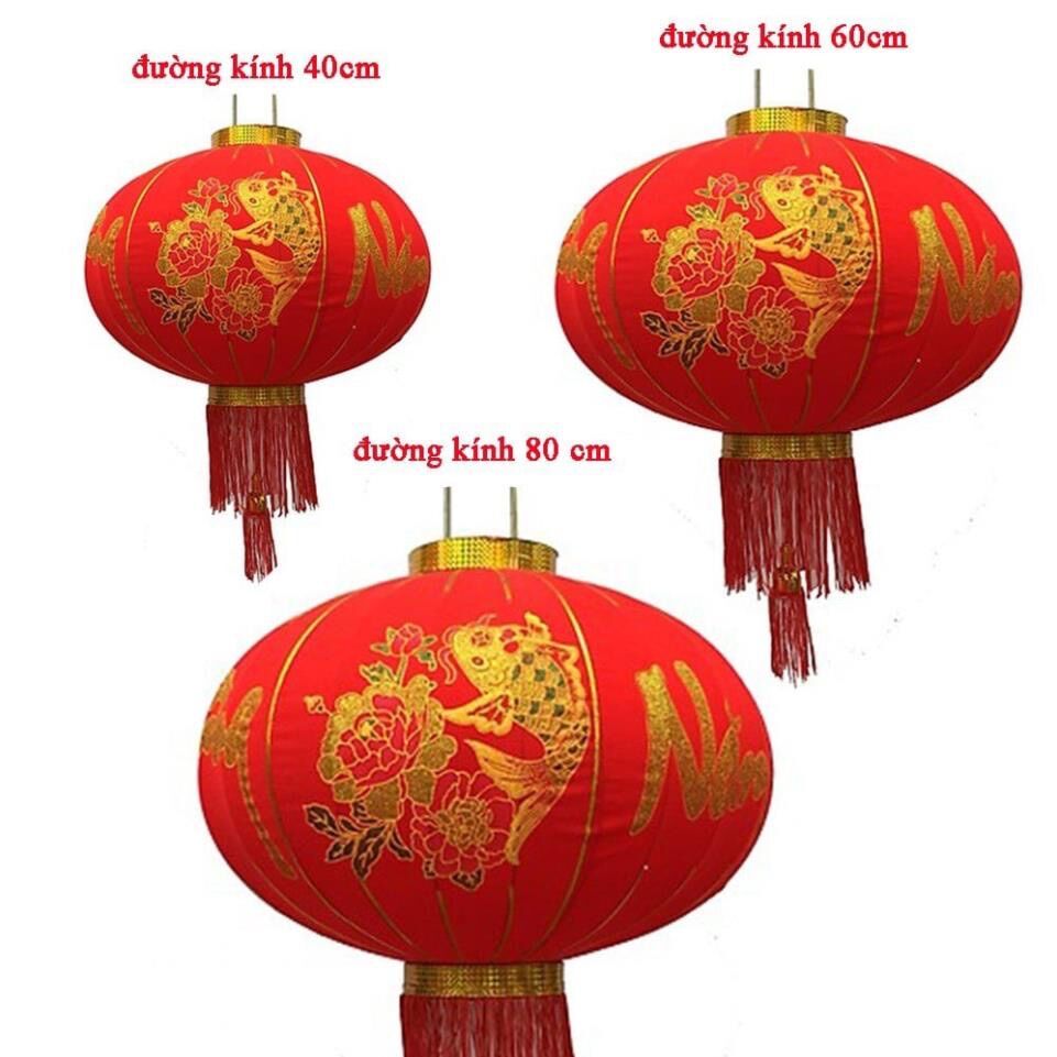 Đèn Lồng Treo Tết Lễ Hội Size 60cm 80cm