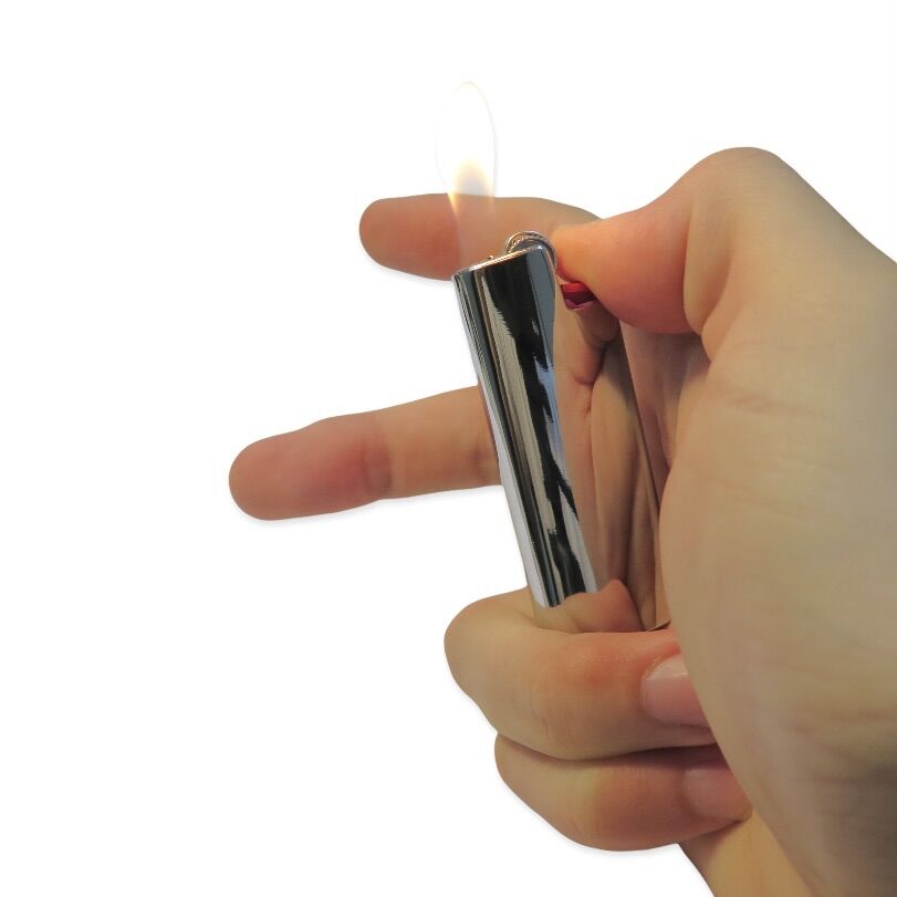 Vỏ Bật Lửa Bic j5 Mini Kim Loại - Tặng Kèm Ruột