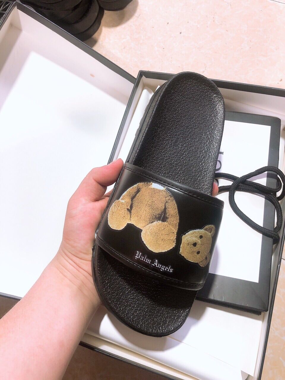 Dép gấu quai ngang full size 37-43