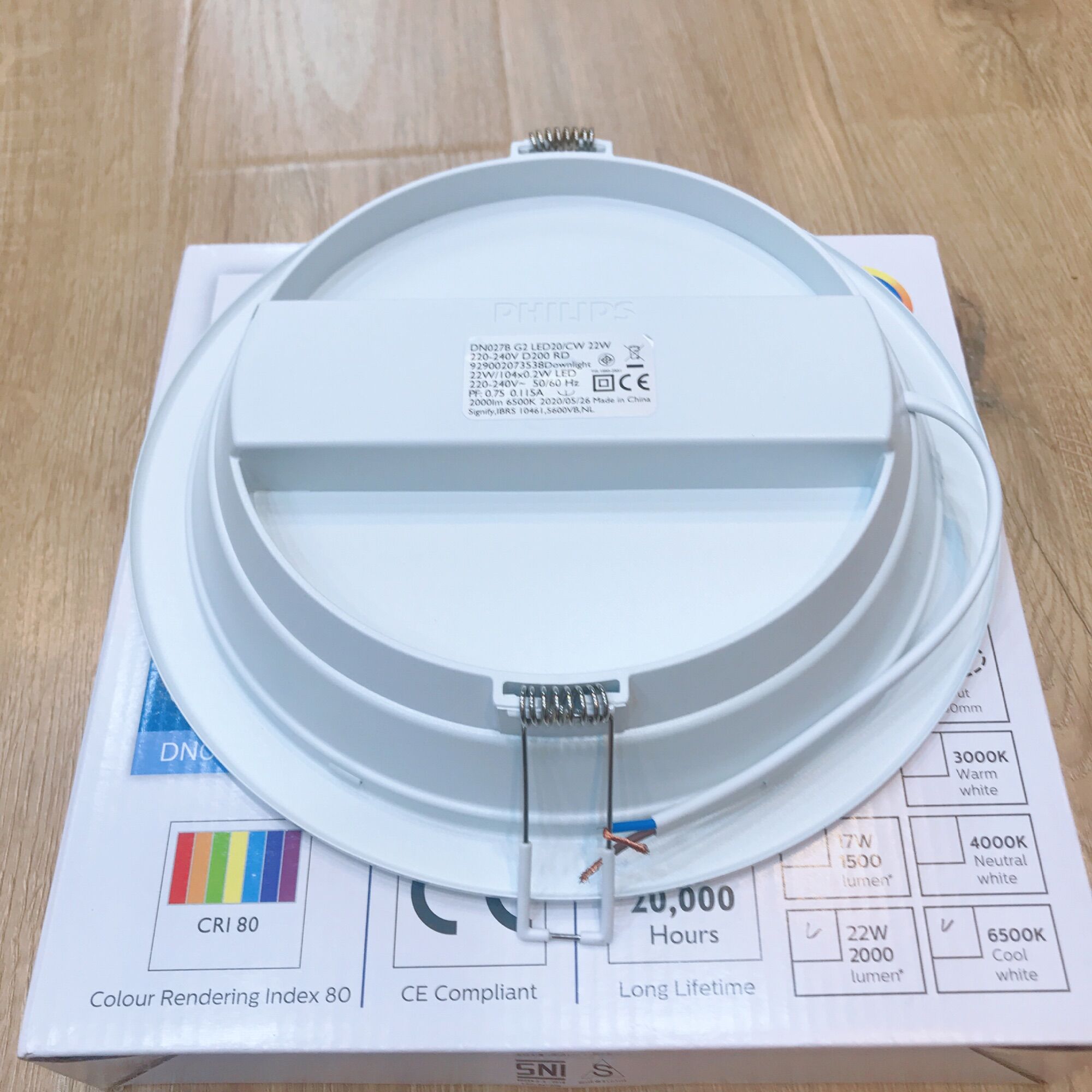 Đèn Led âm Trần tròn DN027B G2 công suất 22w [Philips chính hãng]
