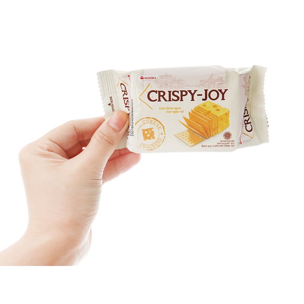 COMBO 4 GÓI BÁNH QUY PHÔ MAI CRISPY-JOY MAYORA
